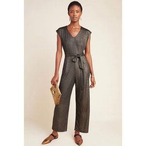 Anthropologie Pandita Metallic Jumpsuit